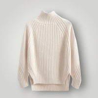 Damen Strickpullover | Moderner, lässiger Pullover mit Komfort – Weiß