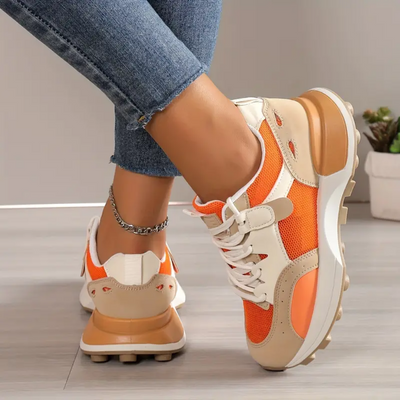 Lässige Damen Farbblock Sneakers