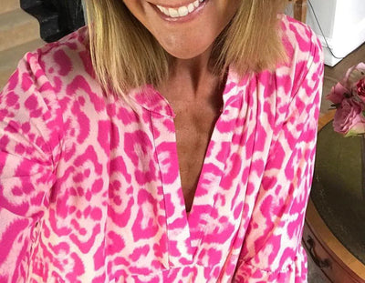 Fleur® | Ibiza Mode stilvolle Frauen Leopard Druck Kleid