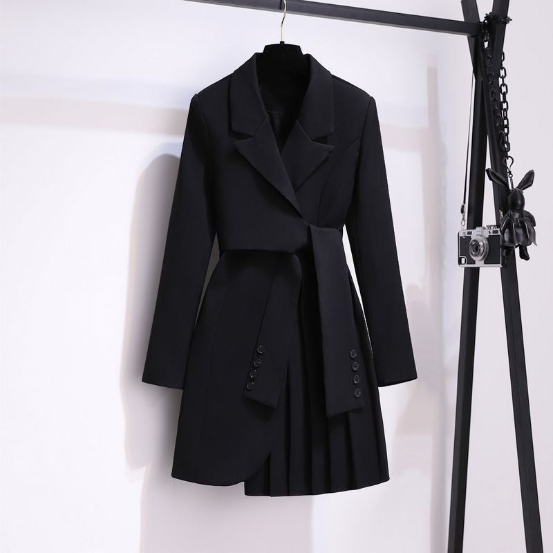 Poithirae | Klassisches schwarzes Blazerkleid