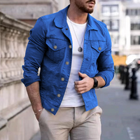 Jeansjacke für Herren - Stylische Sommerjacke für den Sommer – Blau