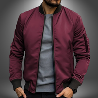 Tobias | Leichte Herren Jacke im modernen Stil – Rot