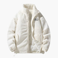 Mario | Stylische Cordjacke – Weiß