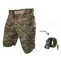DAMIAN - CARGOSHORTS MIT 7 TASCHEN UND GRATIS GÜRTEL – Hellgrün