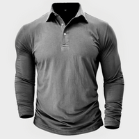 Loreno™ | Polo aus hochwertiger Baumwolle, frisch und bequem – Grau