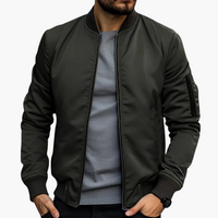 Bomberjacke für Herren - Leichte Sommerjacke für stilvolle Tage – Olivgrün