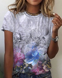 Cordulara | Damen Oberteil – Elegante Blumen