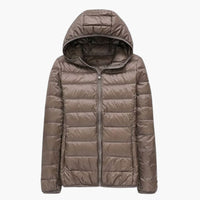 Noor | Winterjacke mit Daunen – Schokolade