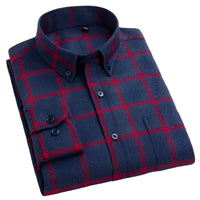 Nikolas - Elegantes Herrenshirt mit Karomuster – Rot