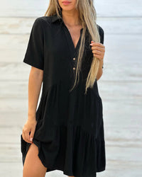 Fridana | Damen Elegantes Kleid – Schwarz