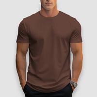 Liam | Round Neck T-Shirt – Braun