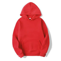 Damen Kapuzenpullover mit Kängurutasche | Lange Ärmel – Rot