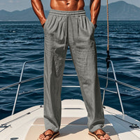 Timo | Atmungsaktive Baumwoll-Sporthose – Grau
