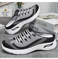 Quenby - Slip-On-Sneaker aus Strick, komfortable Passform – Schwarz