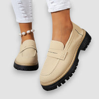 Elevin | Vintage Penny Loafers – Beige