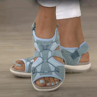 Damen Bequeme Sandalen Mit Offener Spitze | Lässig – Blau
