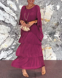 Lydia | Fabelhaftes Bauchbedeckendes Kleid – Lila