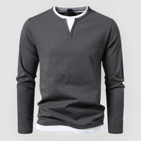 LUDWIG - LEICHTER LANGARMPULLOVER – Grau