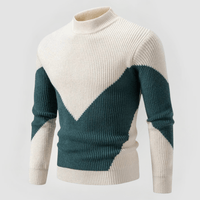 MAIK - ENG ANLIEGENDER STRICKPULLOVER – Weiß