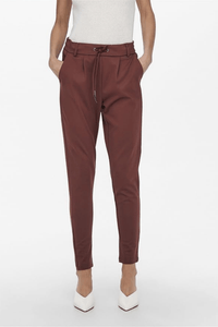 CORA - JOGGINGHOSE MIT VERSTELLBAREM BUND – Rotwein
