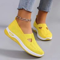 Heidi-Mode | Rutschfeste Ergonomische Damenschuhe – Gelb