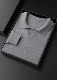 Valente Cashmere Polo – Grau