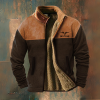 Cristiano – Lässige Fleece Jacke – Braun