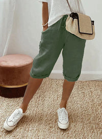 Amely - Vintage lockere Hosen – Grün