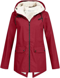 AMELIA - Outdoor-Regenmantel für Damen – Rot