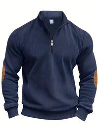Breno™ - Eleganter Pullover mit halbem Reißverschluss (1+1 GRATIS) – Blau