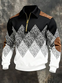 Renshaw - Stylisches Sweatshirt Mit Reißverschluss – Schwarz