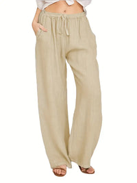 Eirlys | Damen Hose mit Kordelzug – Khaki