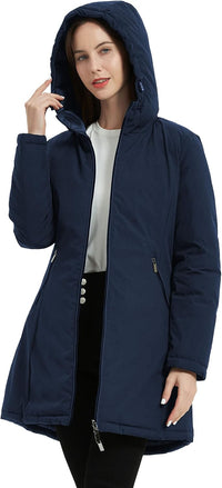 Wendbare Damen-Pufferjacke für Herbst und Winter – Blau
