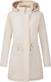 Wendbare Damen-Pufferjacke für Herbst und Winter – Weiß