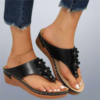 Thesmaria | Bequeme Sandalen für jeden Tag – Schwarz