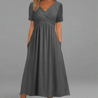 Jarnwina | Elegantes Maxikleid mit perfektem Sitz – Grau