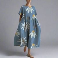 Norundis | Elegantes Maxikleid für den Sommer – Hellblau