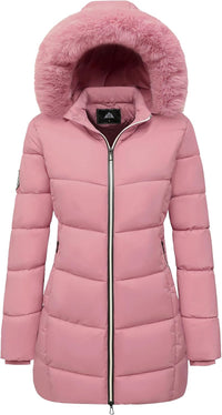 Emmas | Winterjacke mit Kapuze – Rosa