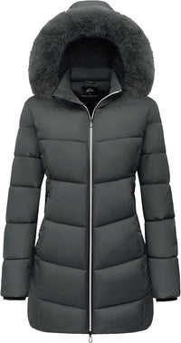 Emmas | Winterjacke mit Kapuze – Dunkelgrau