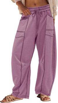 LINA | Barrel-Pants – Weite Sommer-Loungehose für jeden Moment – Mauve