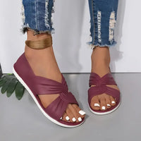 Bea™ | Orthopädische Sandalen mit stilvoller Schleife – Lila