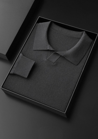 Valente Cashmere Polo – Dunkelgrau