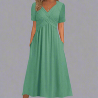 Jarnwina | Elegantes Maxikleid mit perfektem Sitz – Grün