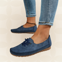 Aafke - Damen Slipper für Empfindliche Füße mit Umfassender Unterstützung – Blau