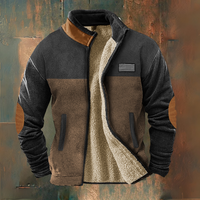 Zachar® | Lässige Fleece Jacke – Schwarz