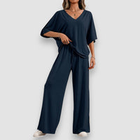 Evelin | Lose Passform Lounge Set – Marine