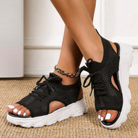 Lakia™| Bequeme Orthopädische Sandalen – Schwarz