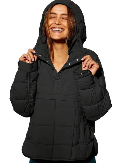 Leyvalis | Solider Kapuzenmantel – Lässige warme Jacke für Damen