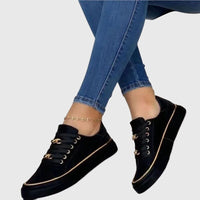 Jolene | Fußgewölbestütze Atmungsaktiv Sneaker – Schwarz