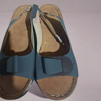 Clara | Retro Wedge Sandalen für Damen – Komfort und Stil – Grau